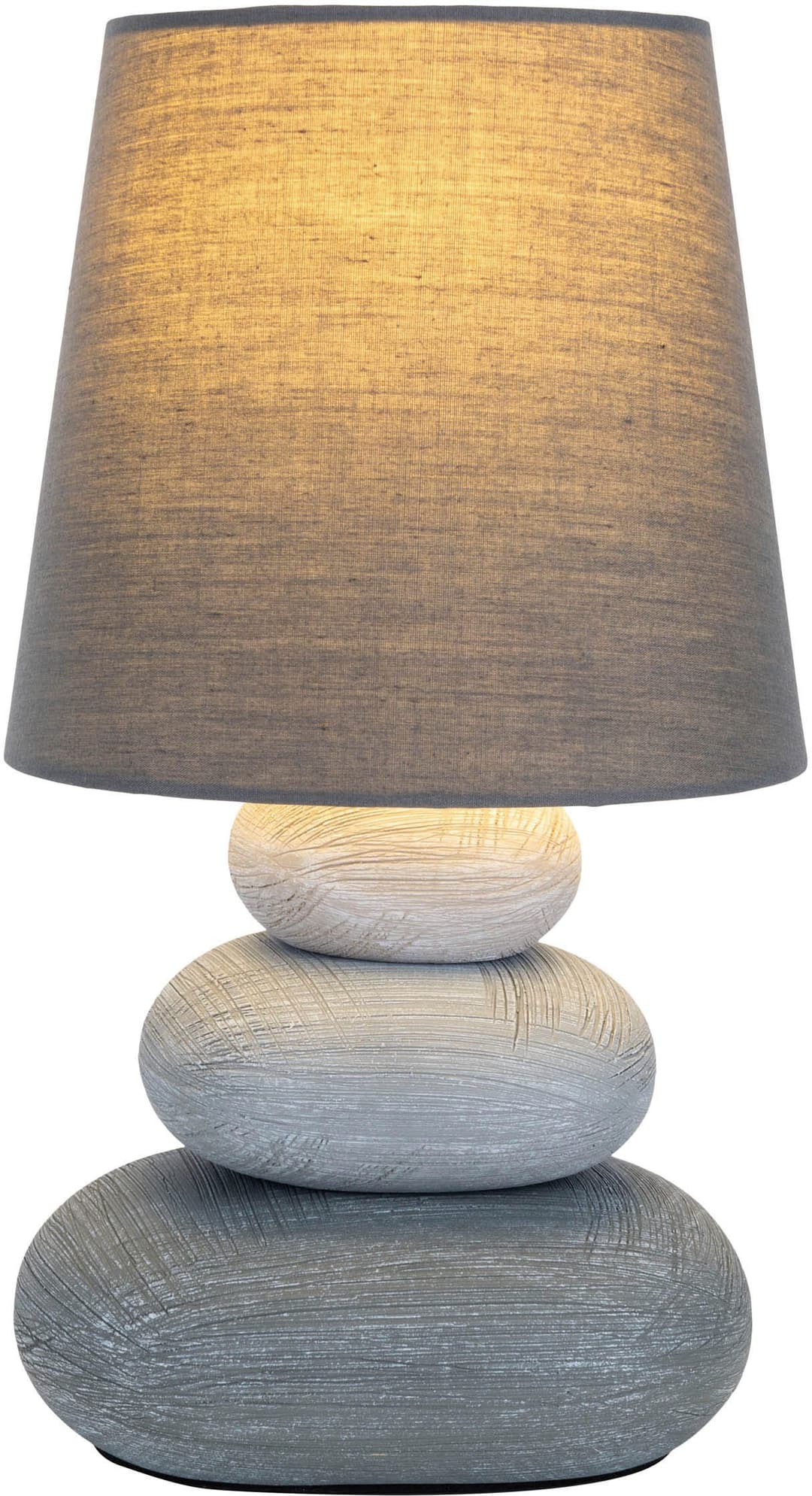 näve LED Tischleuchte Stoney | Grau
