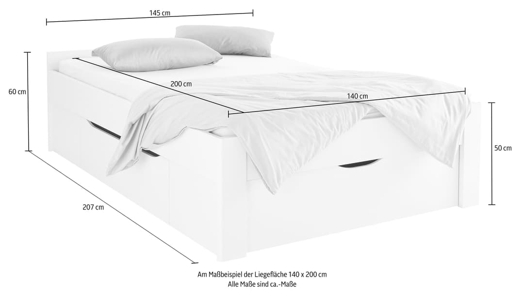 rauch Bett Scala | Braun