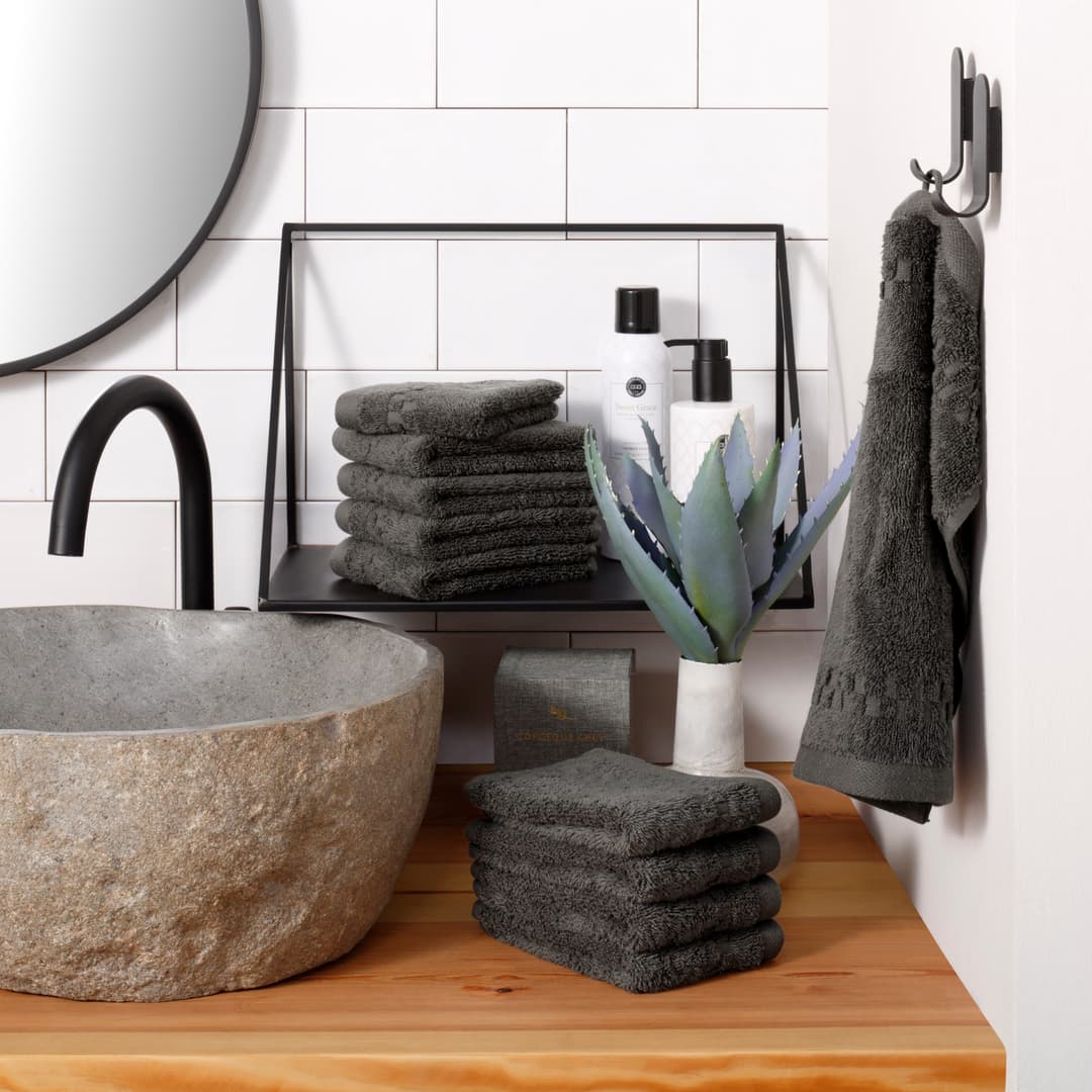 OTTO home Waschlappen Regona | Grau
