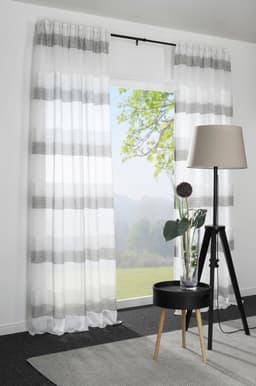 GARDINIA Gardinenstange Set Lisa | Schwarz