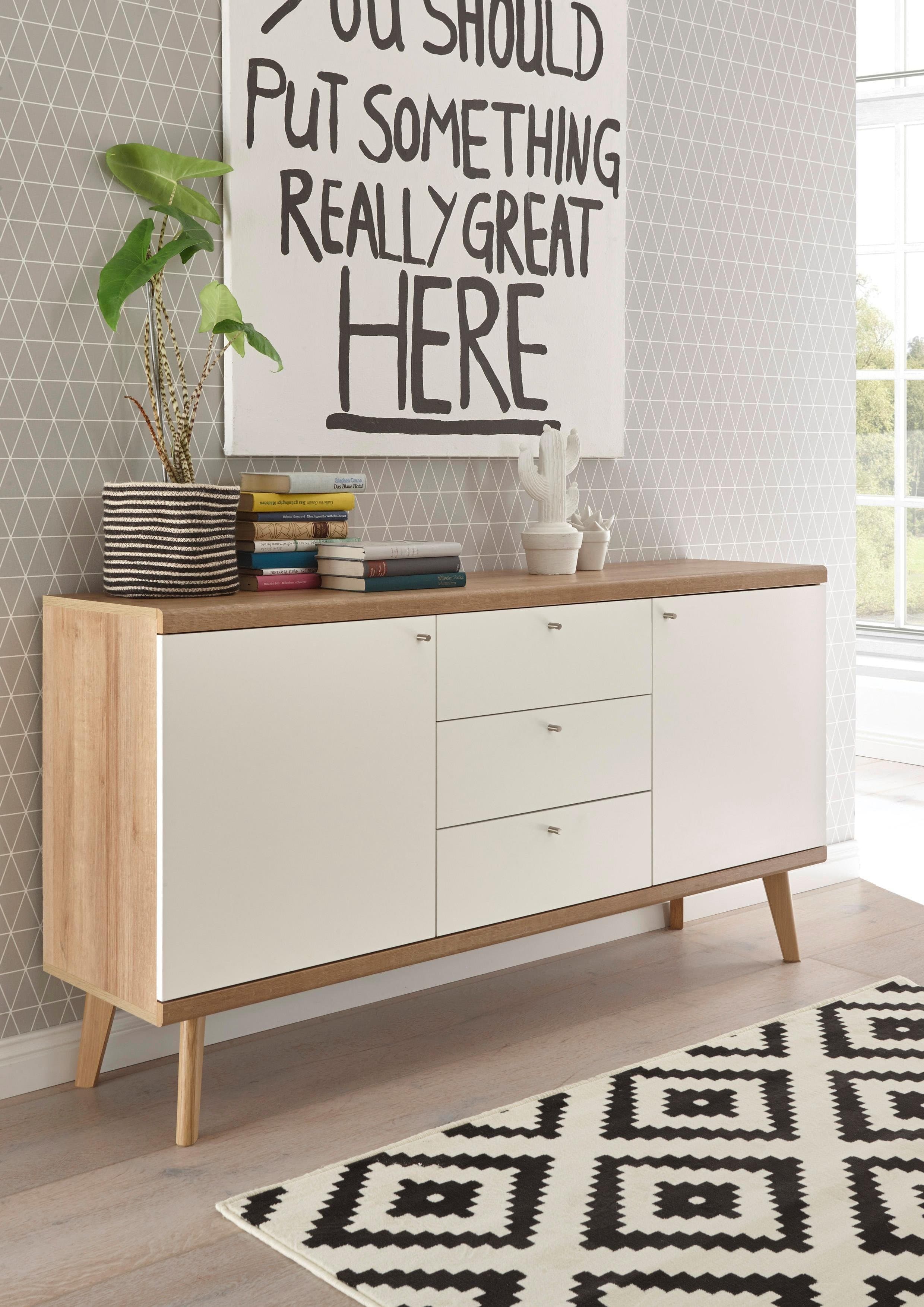 Home affaire Sideboard Merle | Weiß