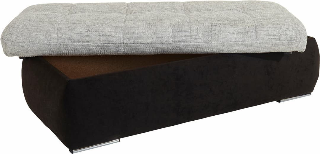 DOMO collection Polsterhocker Moric | Schwarz