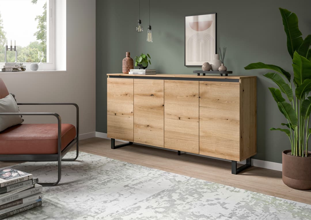 Home affaire Sideboard TOMA | Holztöne