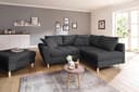 Home affaire Ecksofa Rice L-Form | Grau