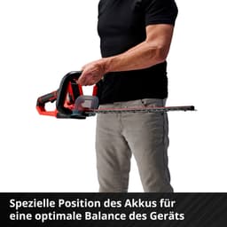 Einhell Akku-Heckenschere GE-CH 18/60 Solo | Rot