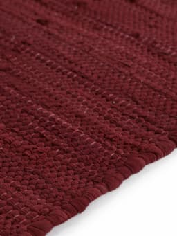 carpetfine Teppich Kelim Chindi uni | Lila