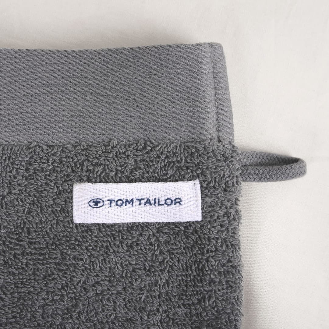 TOM TAILOR HOME Waschhandschuh COLOR BATH | Grau