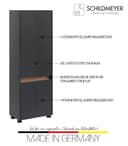 Schildmeyer Hochschrank Cosmo | Grau 5