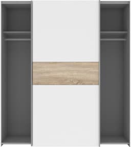 FORTE Longline Schwebetürenschrank | Weiß