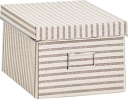Zeller Present Aufbewahrungsbox Stripes | Beige