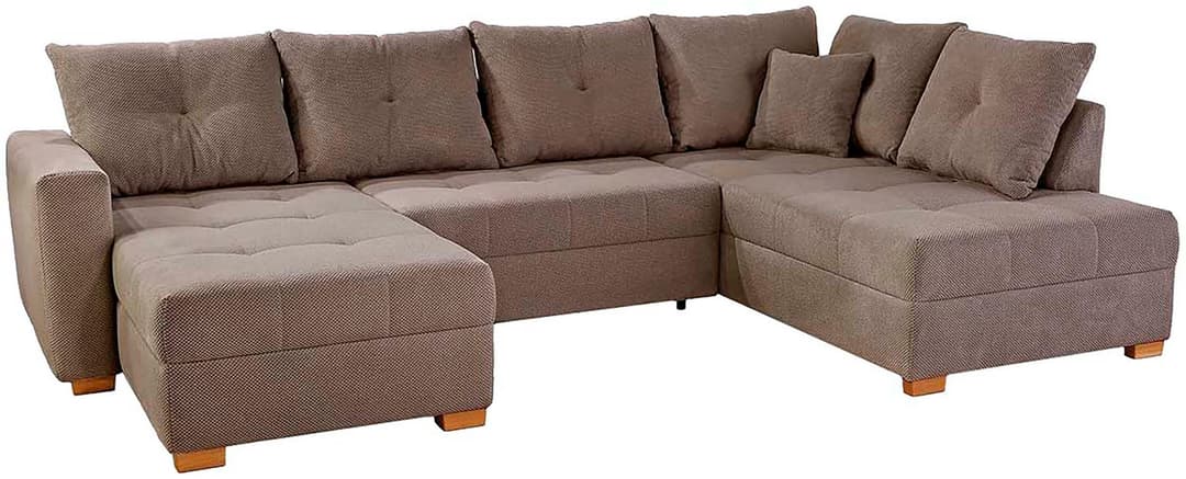 Jockenhöfer Gruppe Wohnlandschaft Abby U-Form | Braun