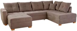 Jockenhöfer Gruppe Wohnlandschaft Abby U-Form | Braun