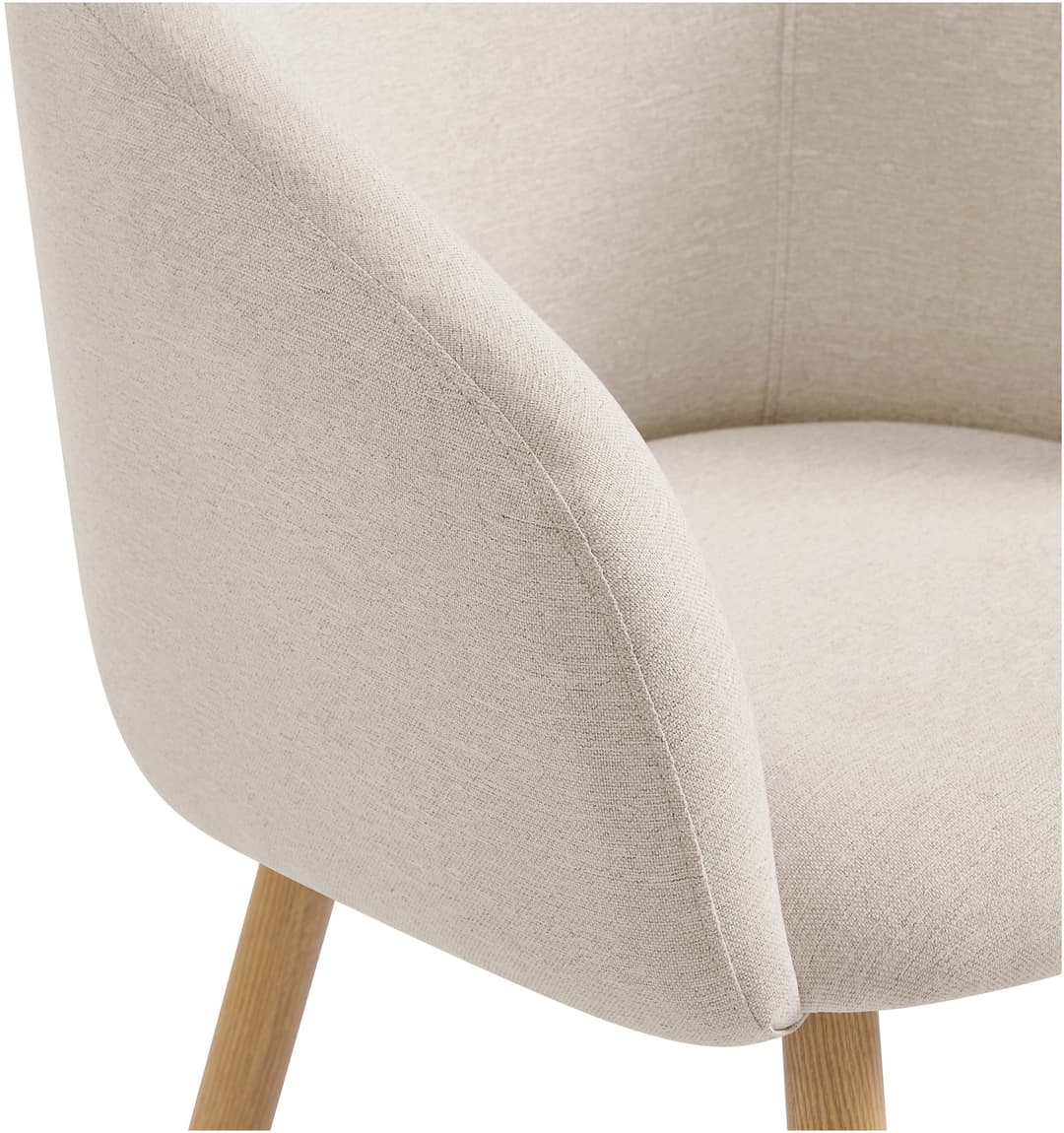 SalesFever Armlehnstuhl Komfortabler Esszimmerstuhl mit Stil | Beige