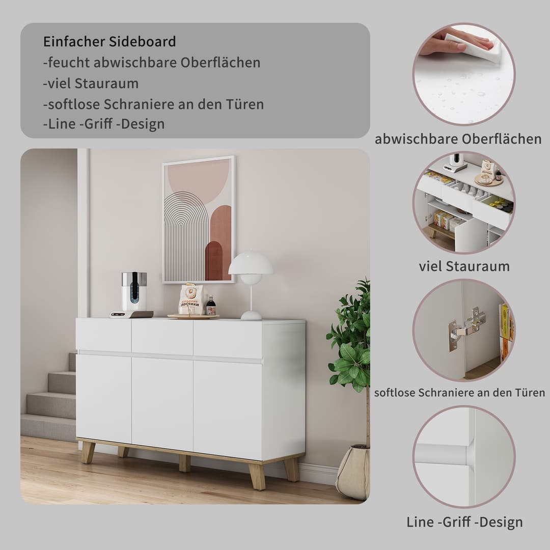 OTTO home Sideboard Haily | Weiß