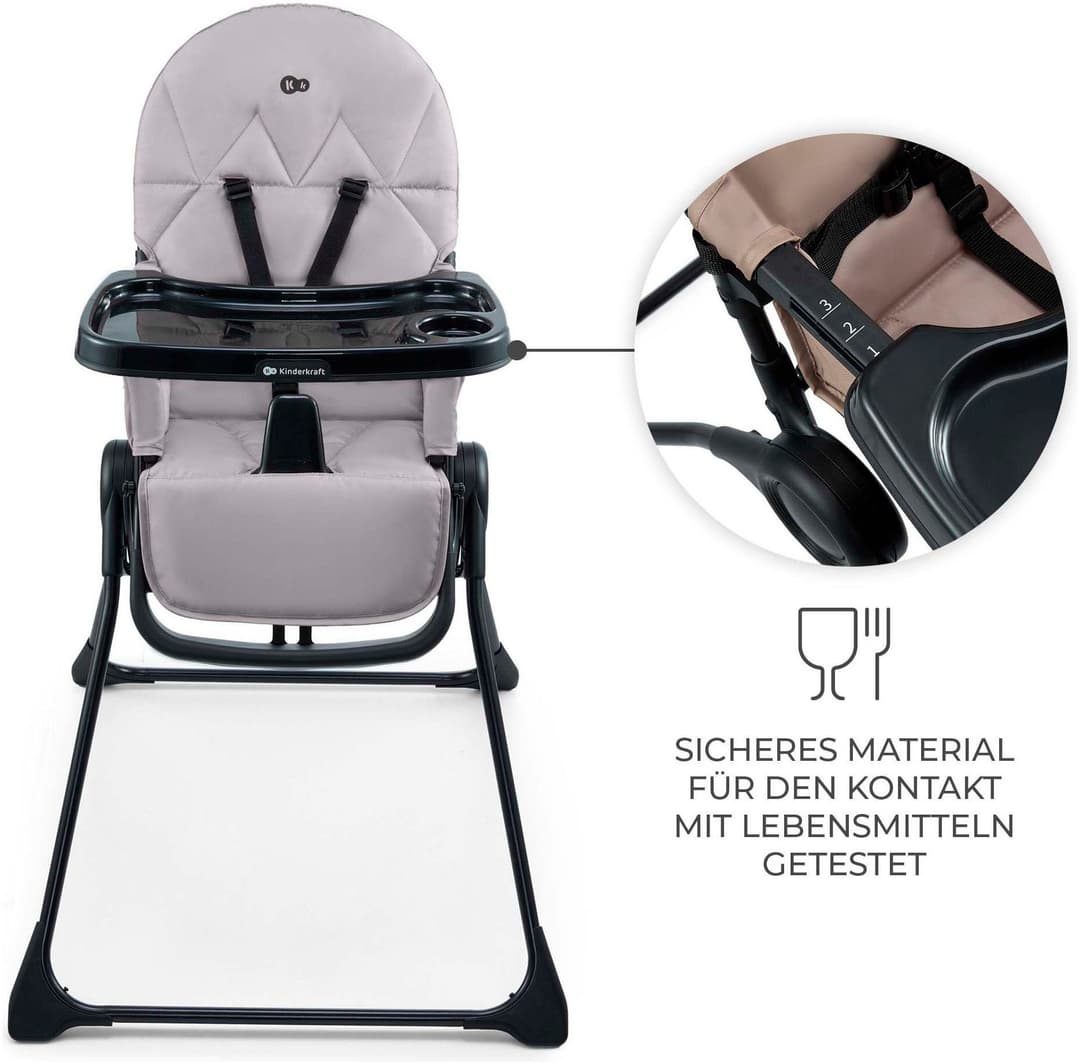 Kinderkraft BINCI Hochstuhl | Grau