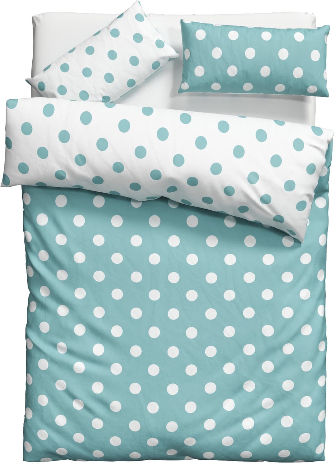 OTTO home Wendebettwäsche Dots | Blau