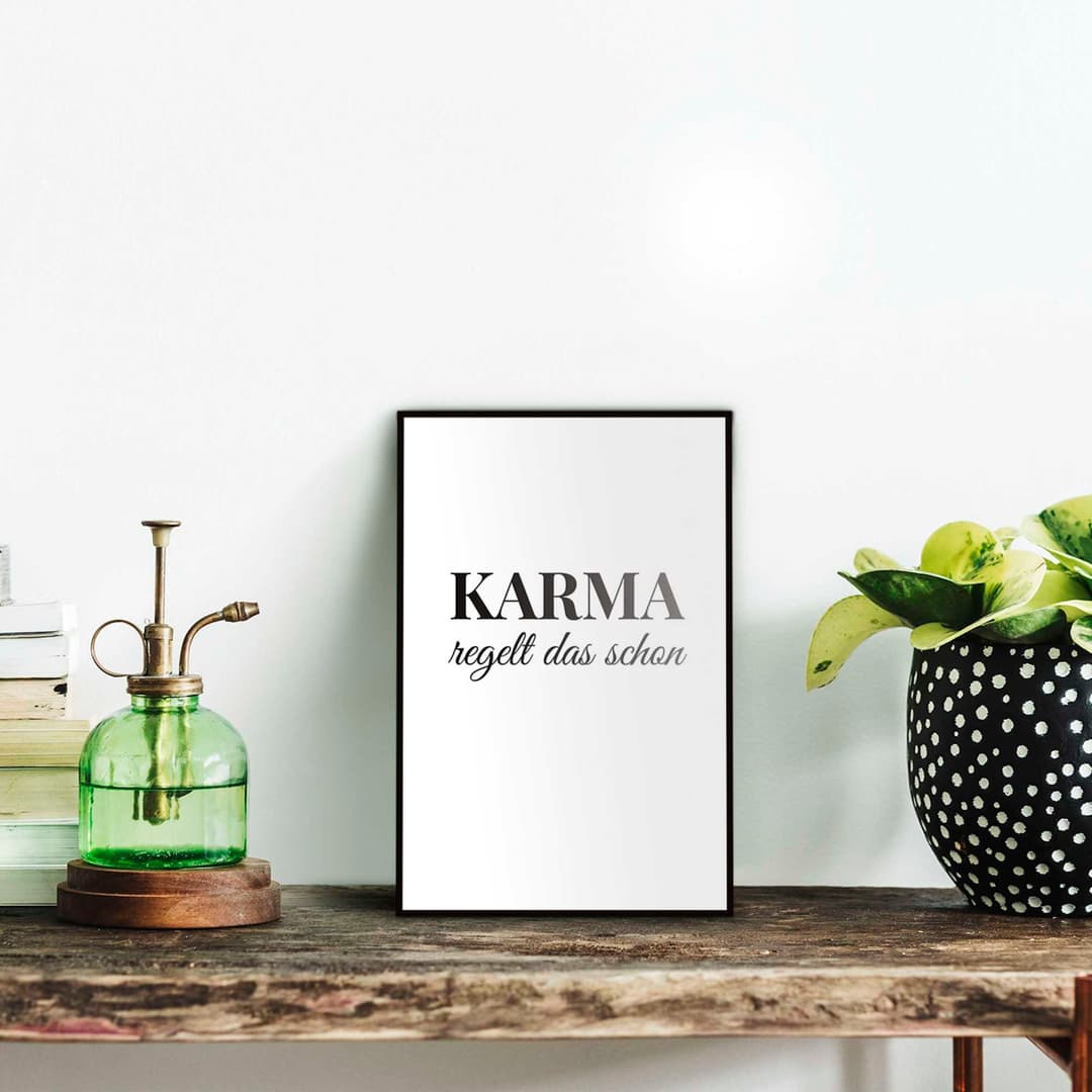 Reinders! Poster Karma | Schwarz