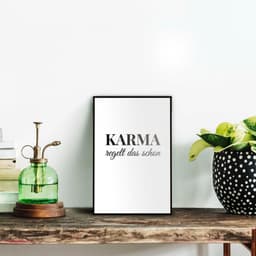Reinders! Poster Karma | Schwarz