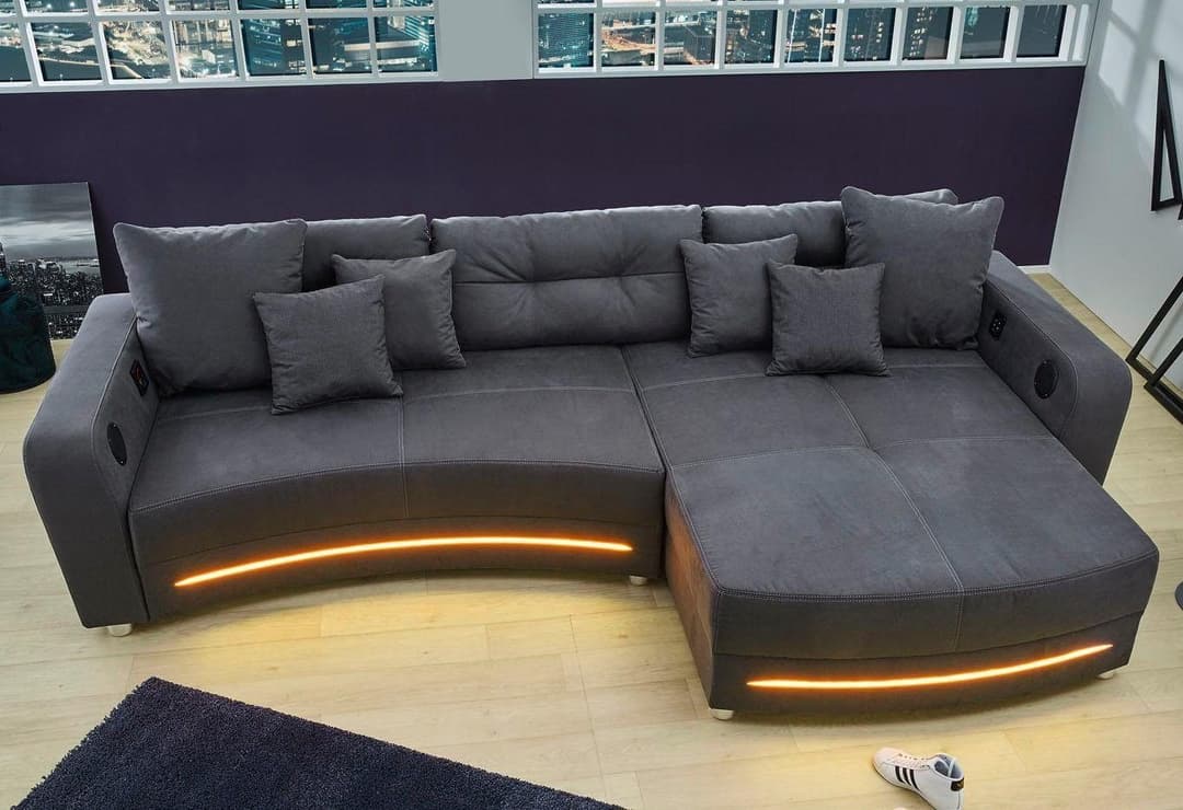 Jockenhöfer Gruppe Ecksofa Laredo | Grau