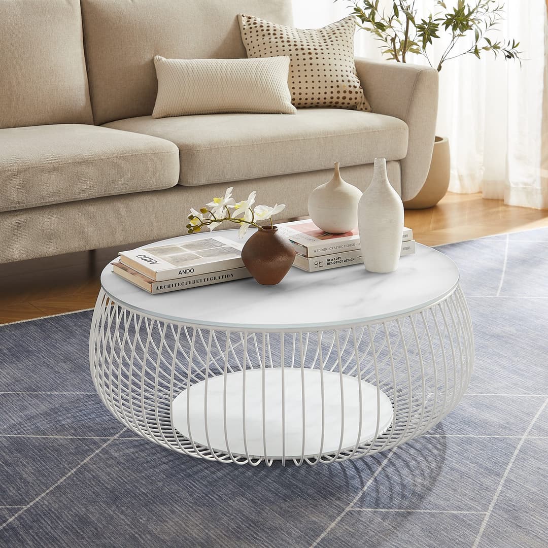 SalesFever Couchtisch Coffeetable | Weiß