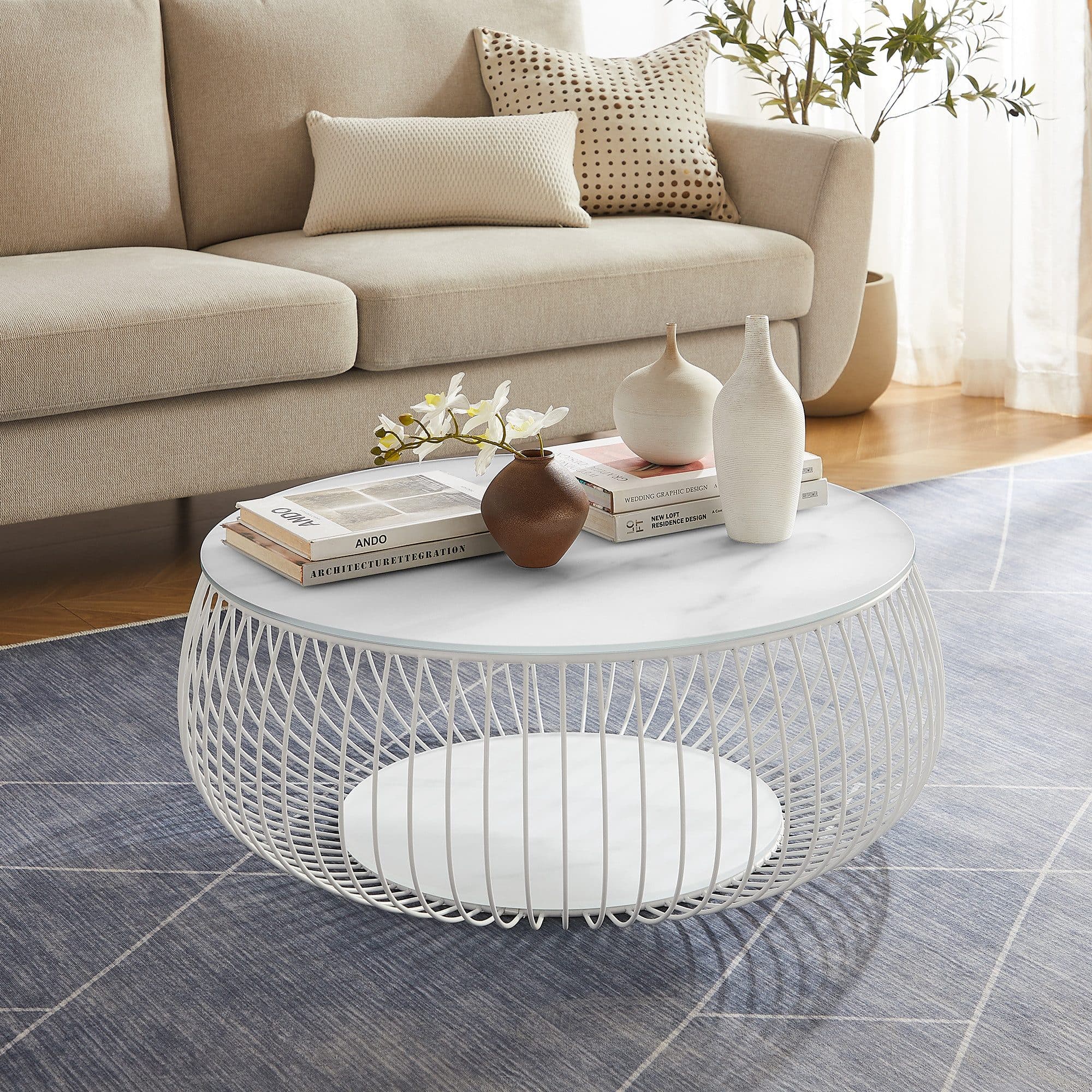 SalesFever Couchtisch Coffeetable | Weiß