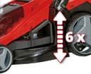 Einhell GE-CM 36/43 Li M Solo Akkurasenmäher | Rot 5