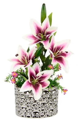 Kunstpflanze Lilien | Mehrfarbig