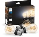 Philips Hue LED-Filament White Ambiance Dreierpack | Holztöne