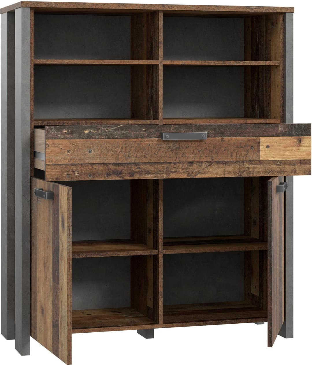 FORTE Highboard Clif | Holztöne
