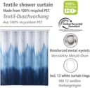 WENKO Duschvorhang Alara | Blau 3