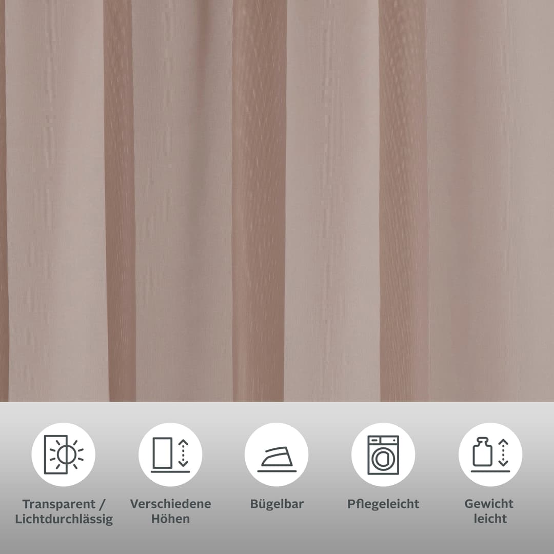 OTTO home Gardine XANA | Braun