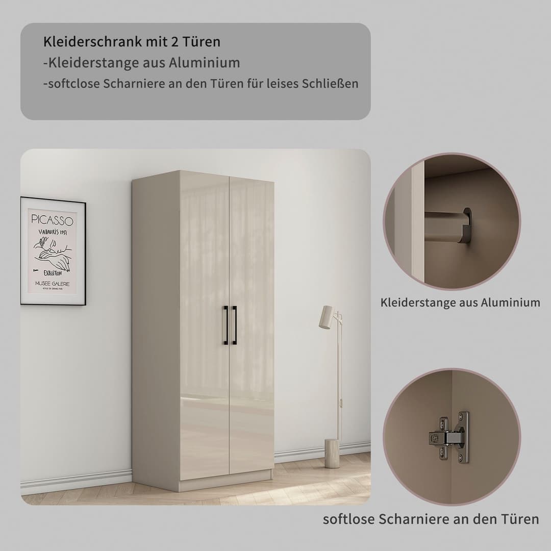 OTTO home Kleiderschrank Sylt | Grau