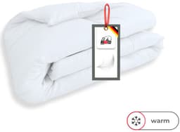 RIBECO Federbettdecke Laram | Weiß