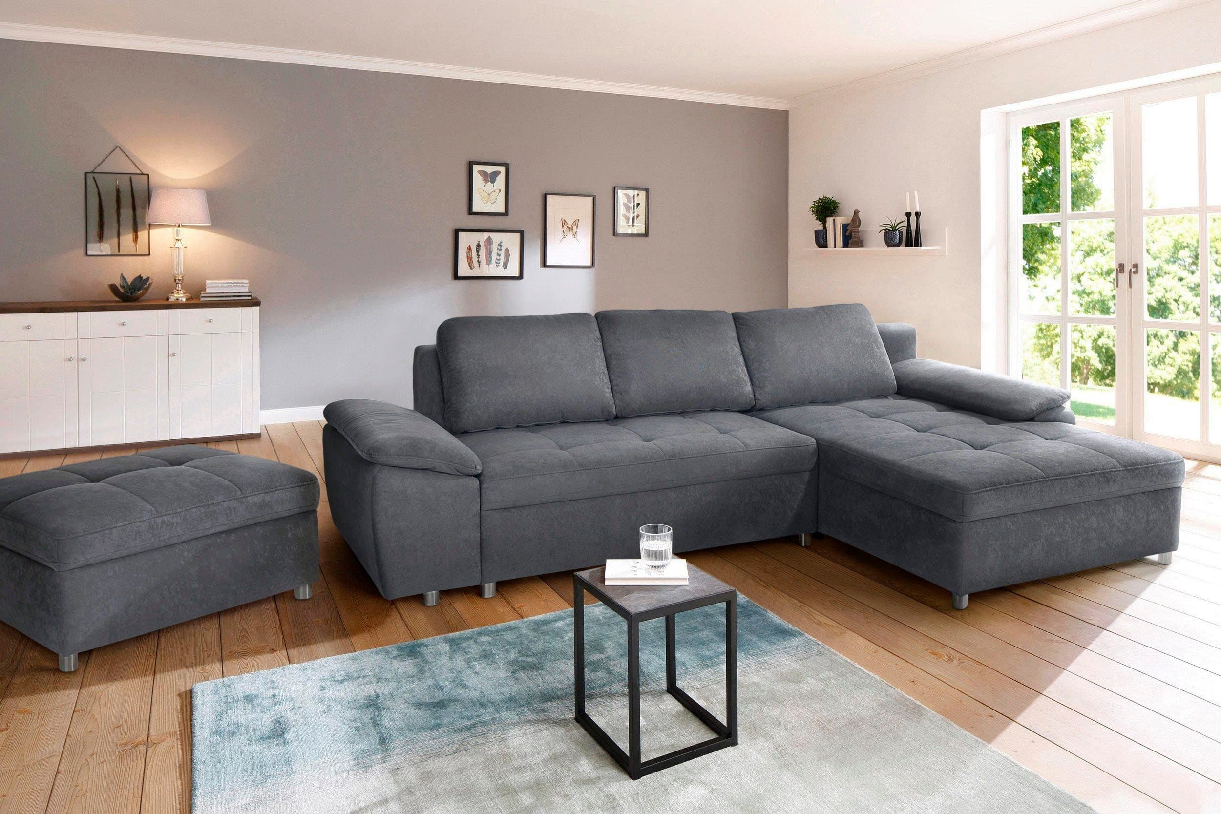 Home affaire Ecksofa Labene L-Form | Grau