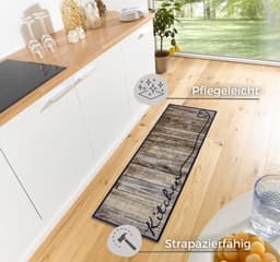 HANSE Home Küchenläufer Kitchen Herz | Braun