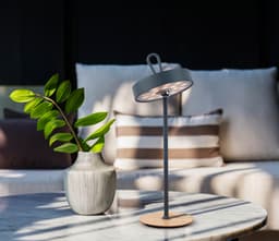OTTO home LED Tischleuchte Ellvra | Grau