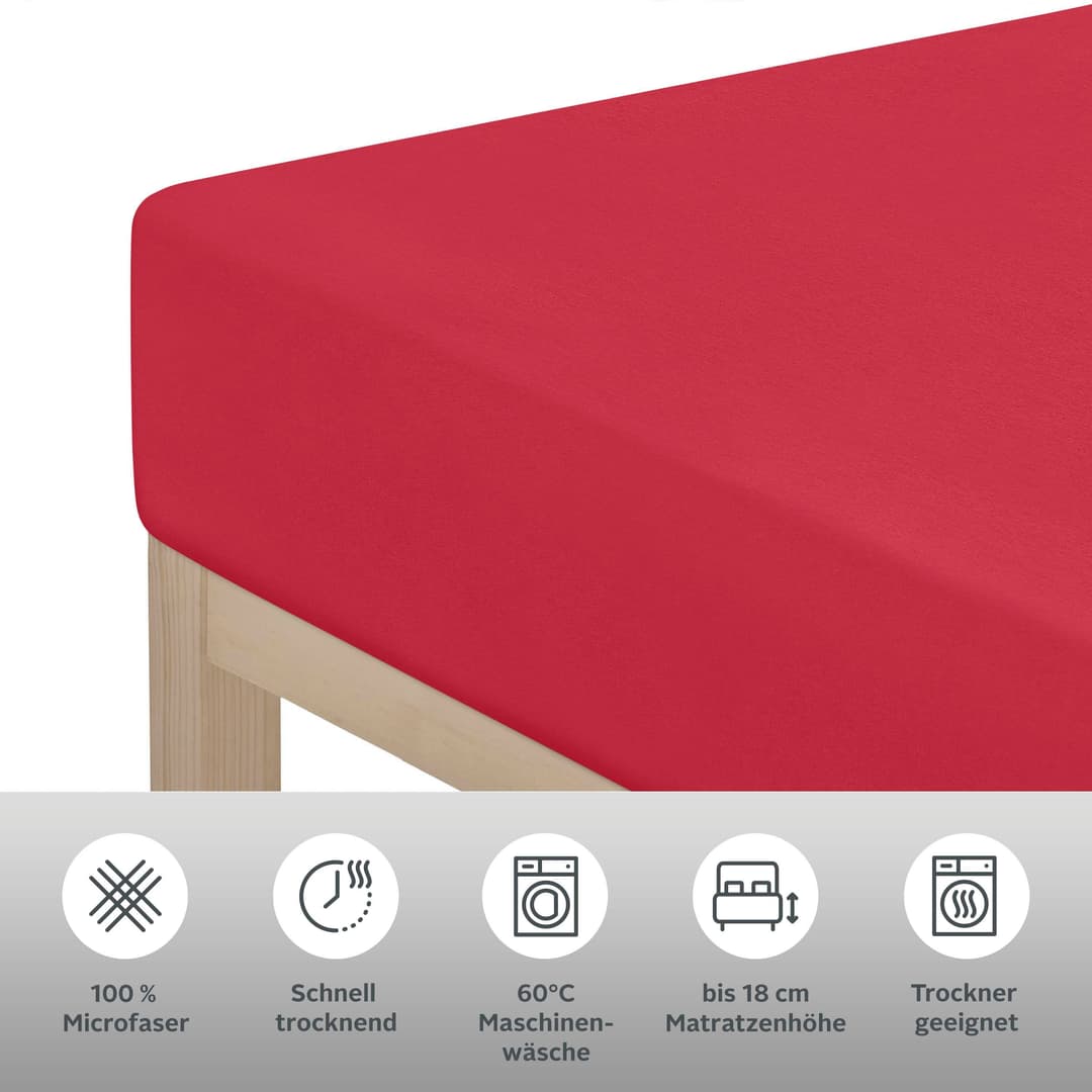 OTTO home Spannbettlaken PAPRIKA | Rot