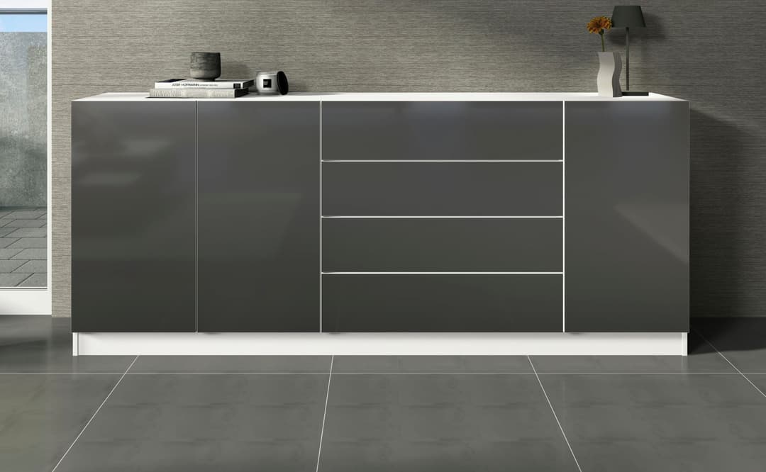 borchardt Möbel Sideboard Vaasa | Weiß