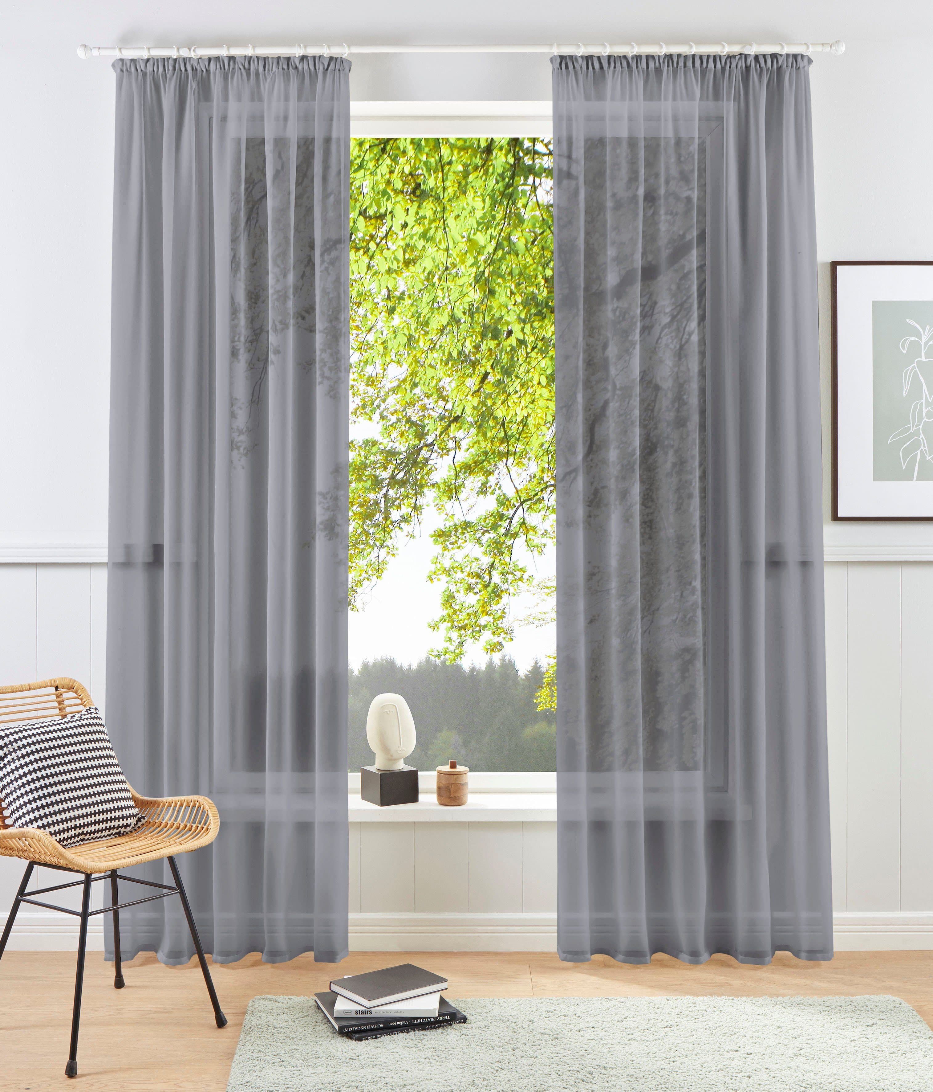 OTTO home Gardine XANA | Grau