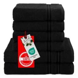 HAMMETEX Handtuch Set | Schwarz