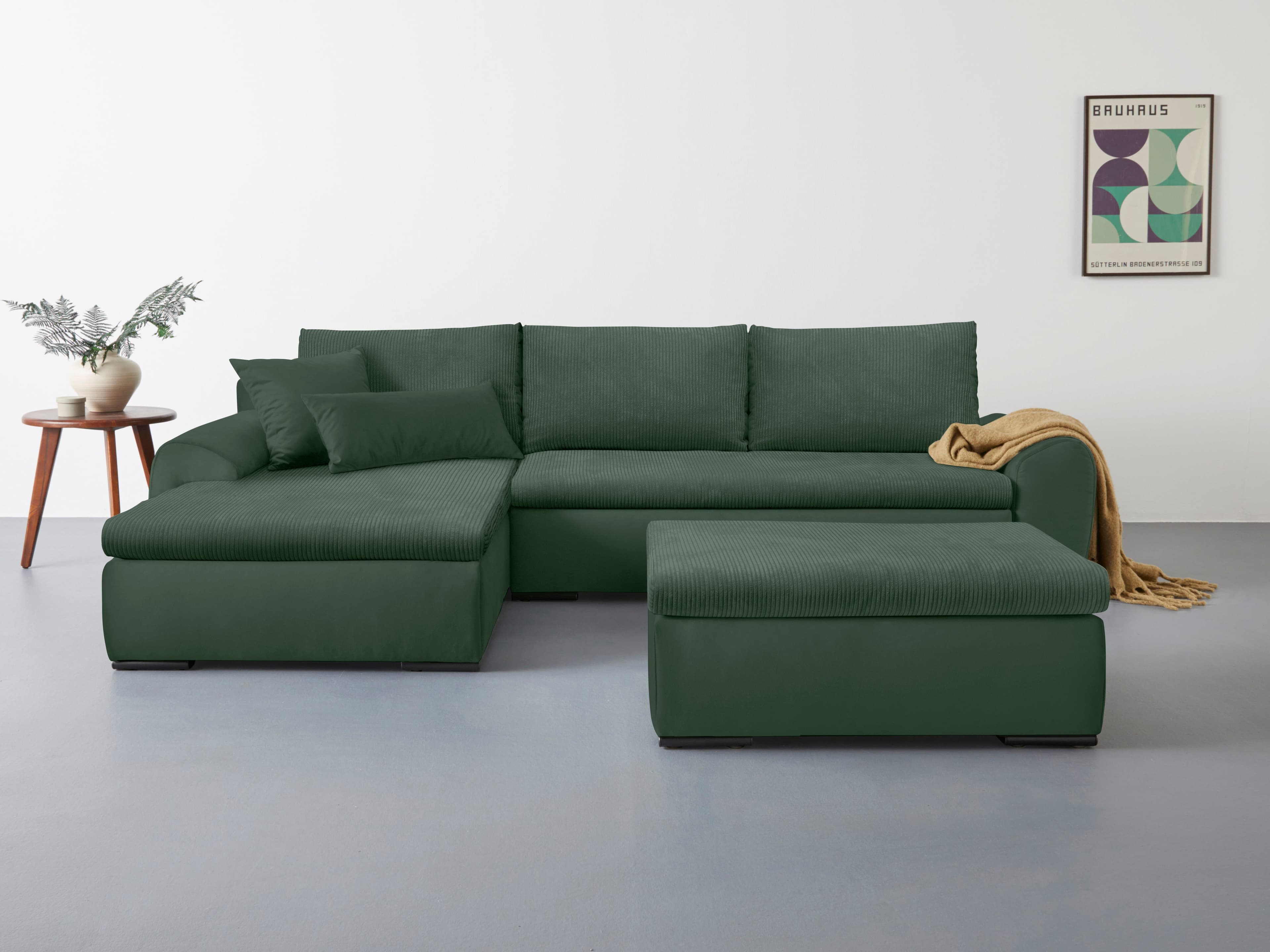 Home affaire Ecksofa Win L-Form | Grün
