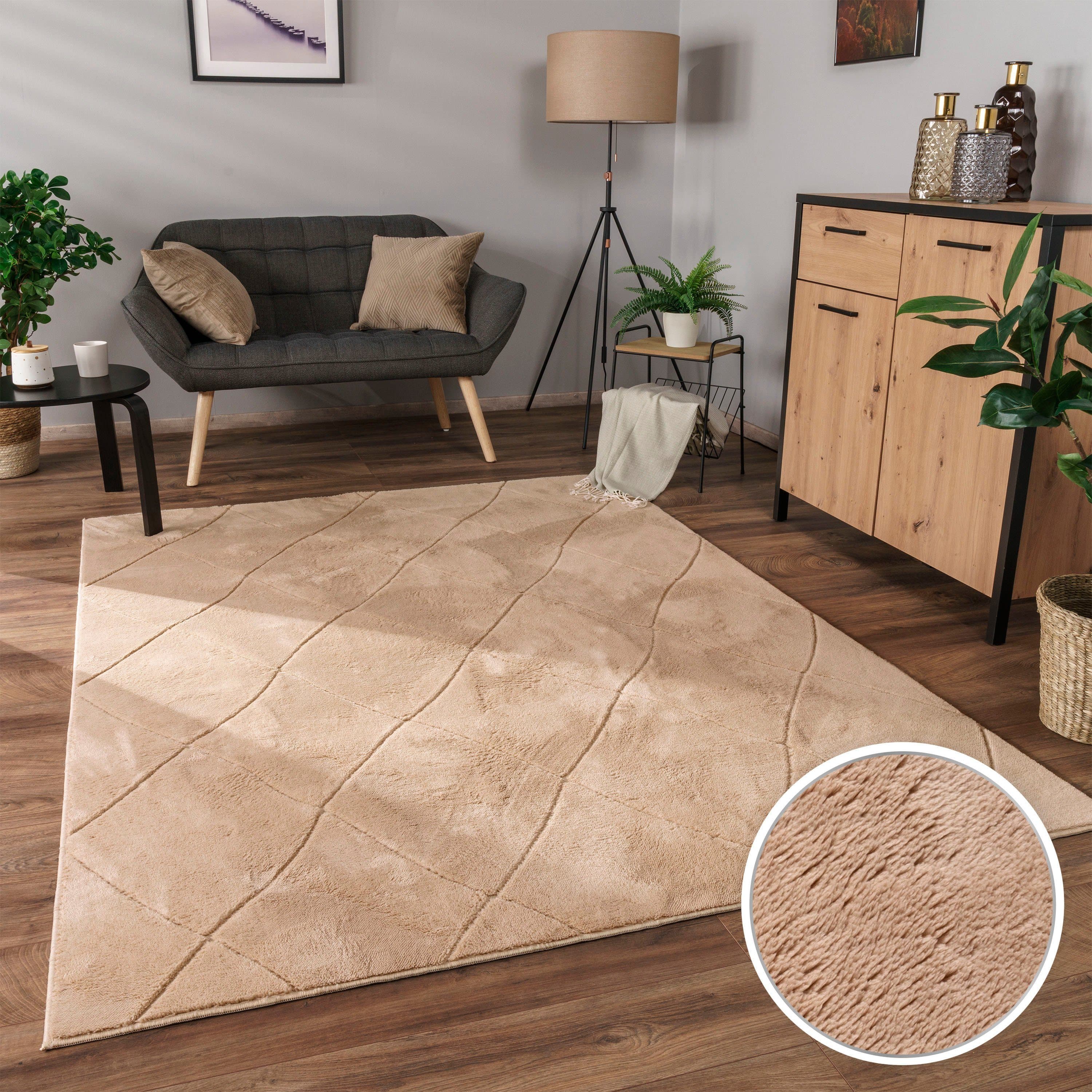 Paco Home Teppich Utrecht 641 | Beige