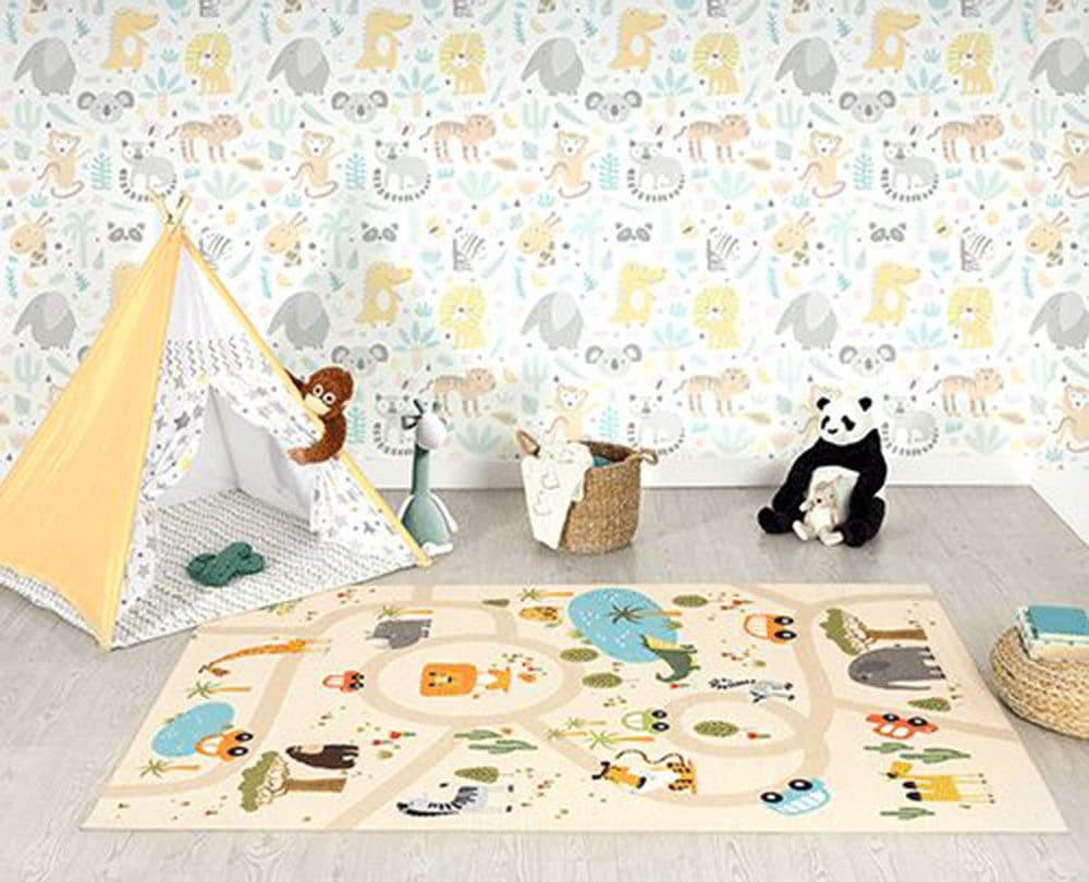 the carpet Teppich Happy Life | Beige