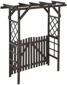 Promadino Rosenbogen Pergola Ben Set | Grau