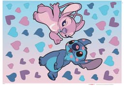 Komar Wandtattoo Stitch in Love | Mehrfarbig