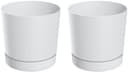 Prosperplast Blumentopf TUBO P (Set, 2 St) | Weiß