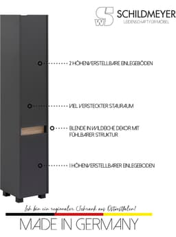 Schildmeyer Hochschrank Cosmo | Grau