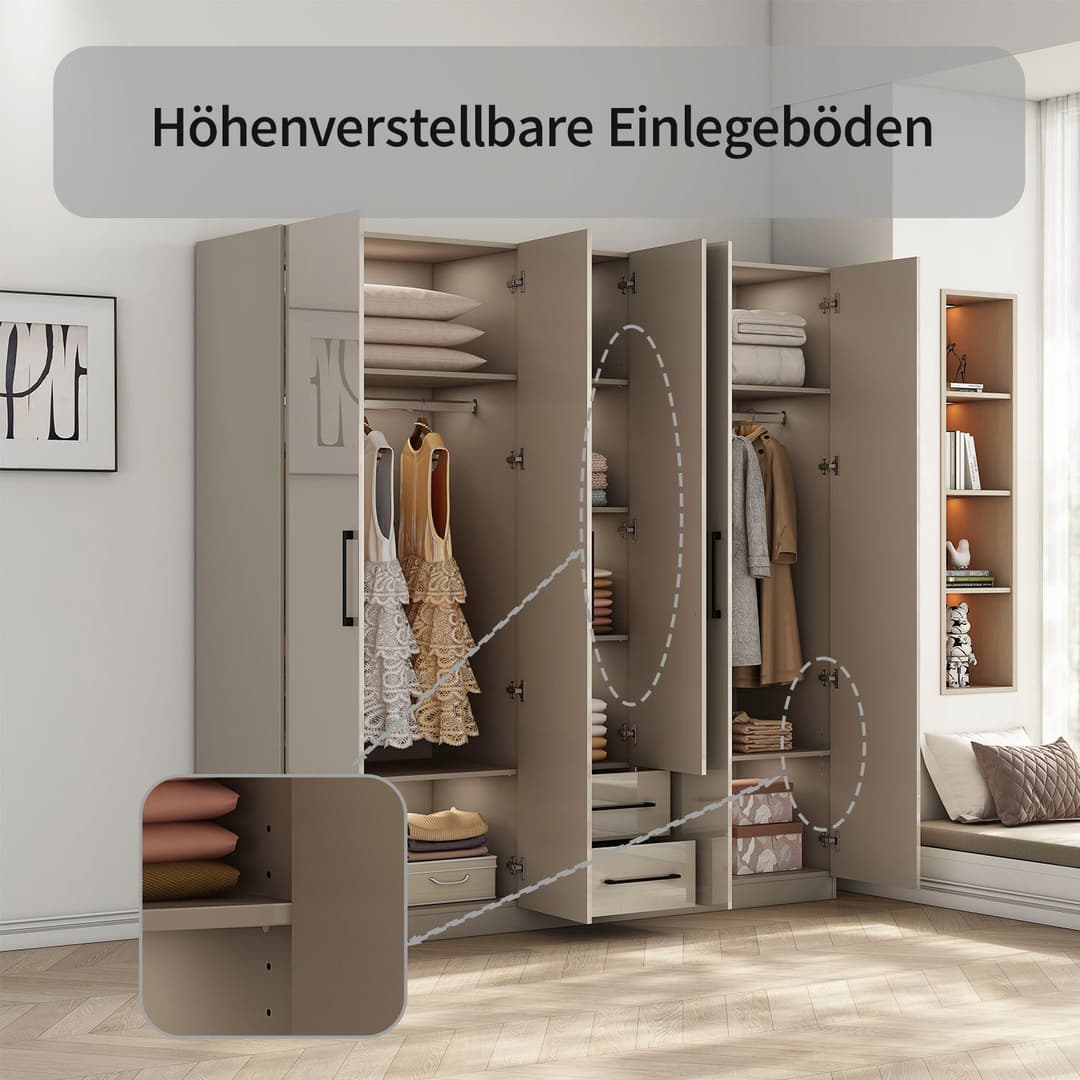 OTTO home Kleiderschrank Sylt | Weiß