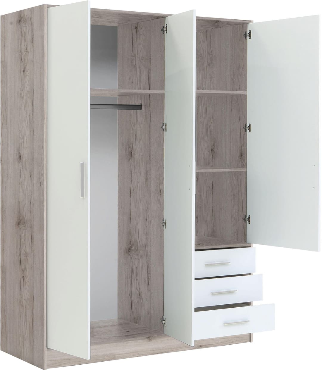 FORTE Kleiderschrank Jupiter | Mehrfarbig