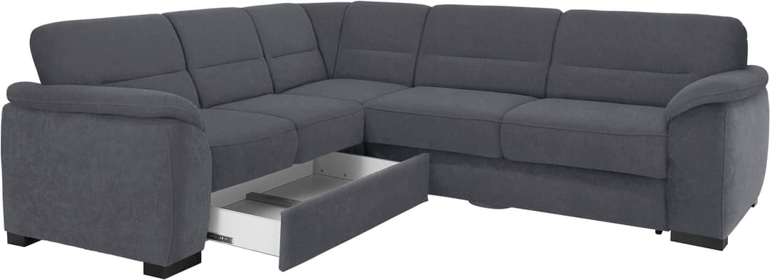 sit&more Ecksofa Montego L-Form | Grau